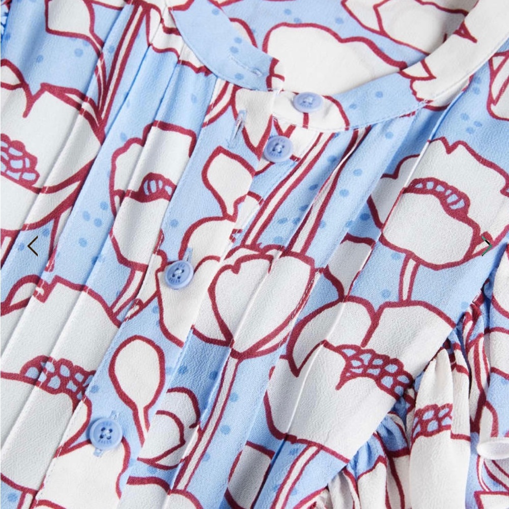 TED BAKER London dress.TED size4.US size10.Poppy print. - Picture 2 of 12